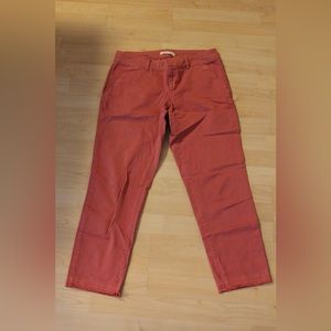 Low rise pink cropped pants - Loft (size: 4)
